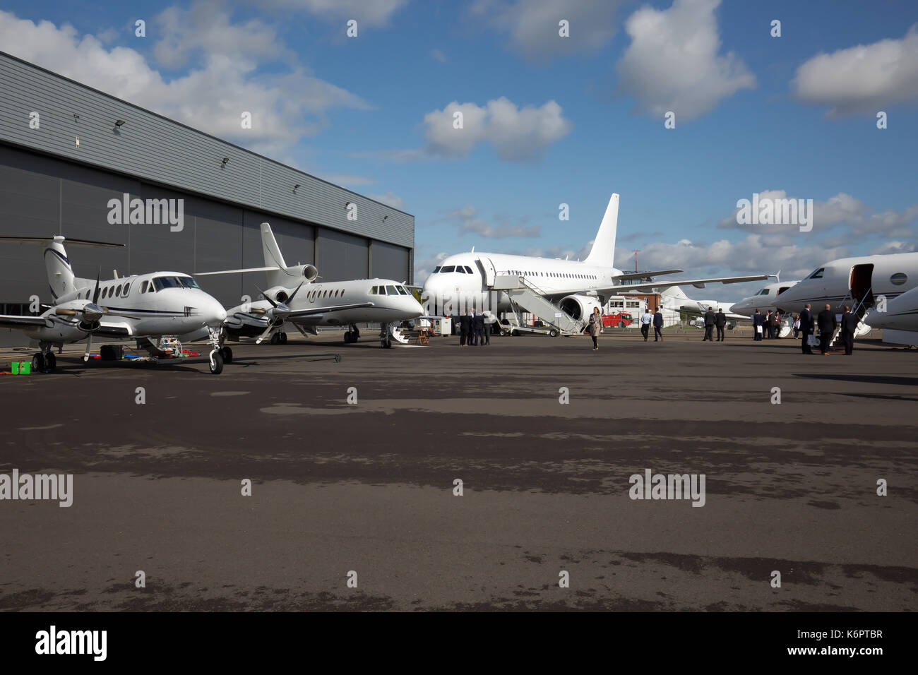Presso la Air Charter Expo 2017 a Londra Biggin Hill Aeroporto Foto Stock