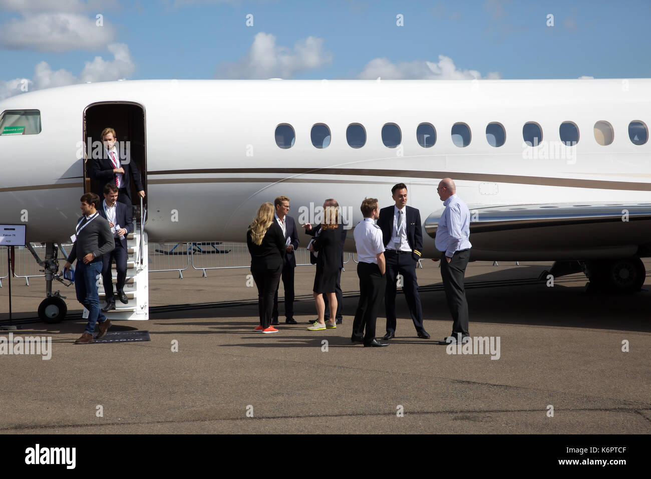 Presso la Air Charter Expo 2017 a Londra Biggin Hill Aeroporto Foto Stock
