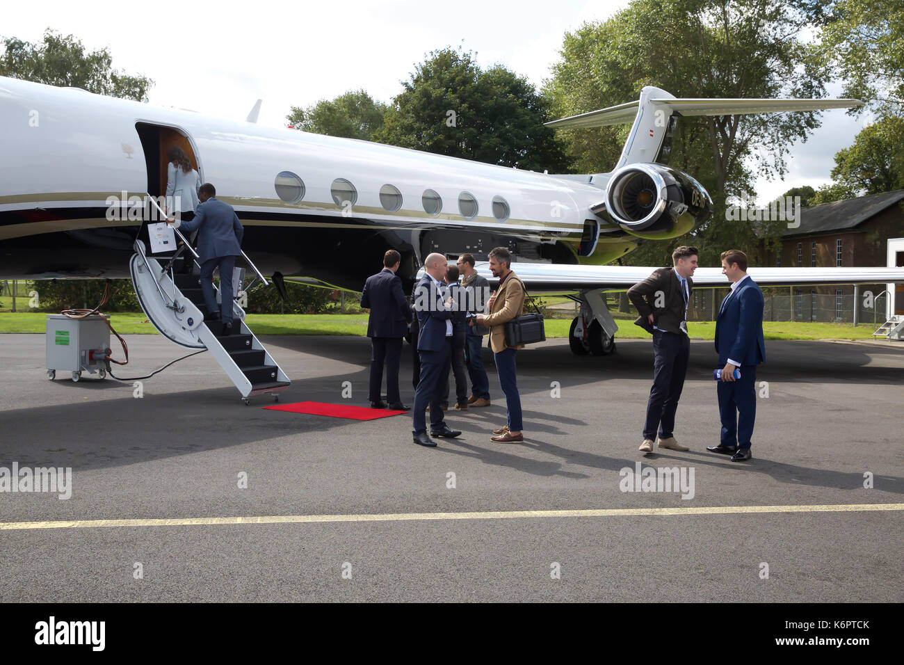 Presso la Air Charter Expo 2017 a Londra Biggin Hill Aeroporto Foto Stock