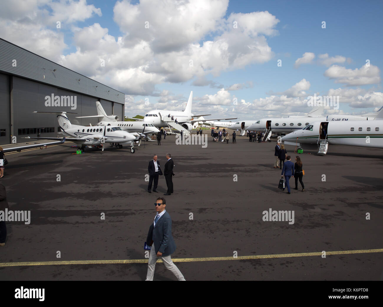Presso la Air Charter Expo 2017 a Londra Biggin Hill Aeroporto Foto Stock
