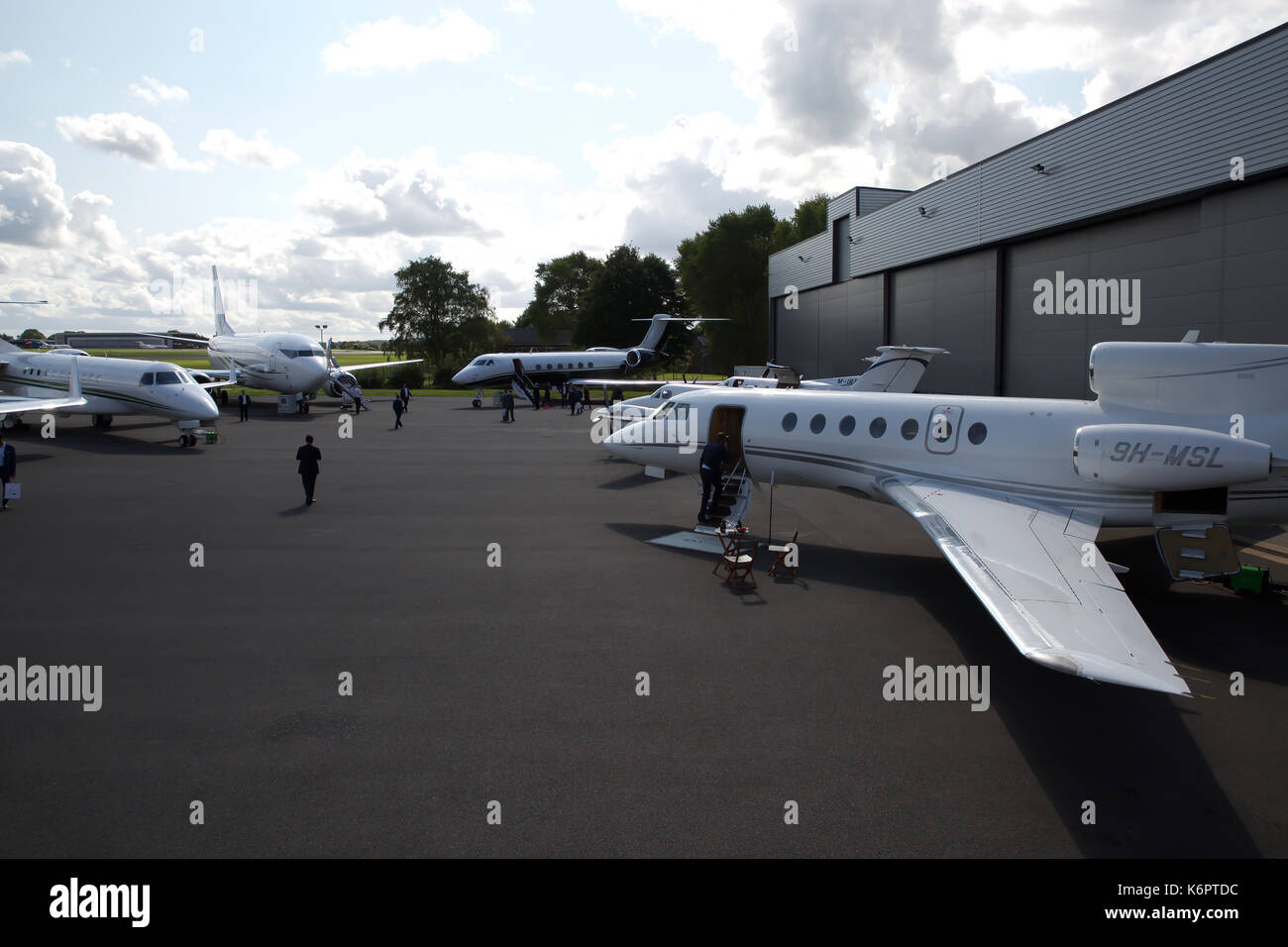 Presso la Air Charter Expo 2017 a Londra Biggin Hill Aeroporto Foto Stock