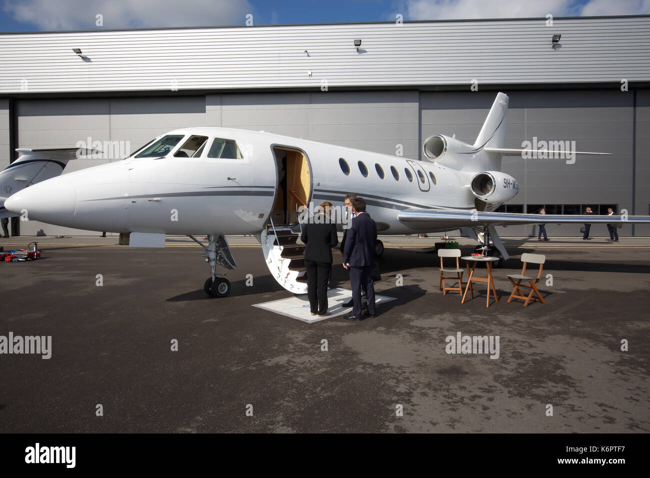 Presso la Air Charter Expo 2017 a Londra Biggin Hill Aeroporto Foto Stock