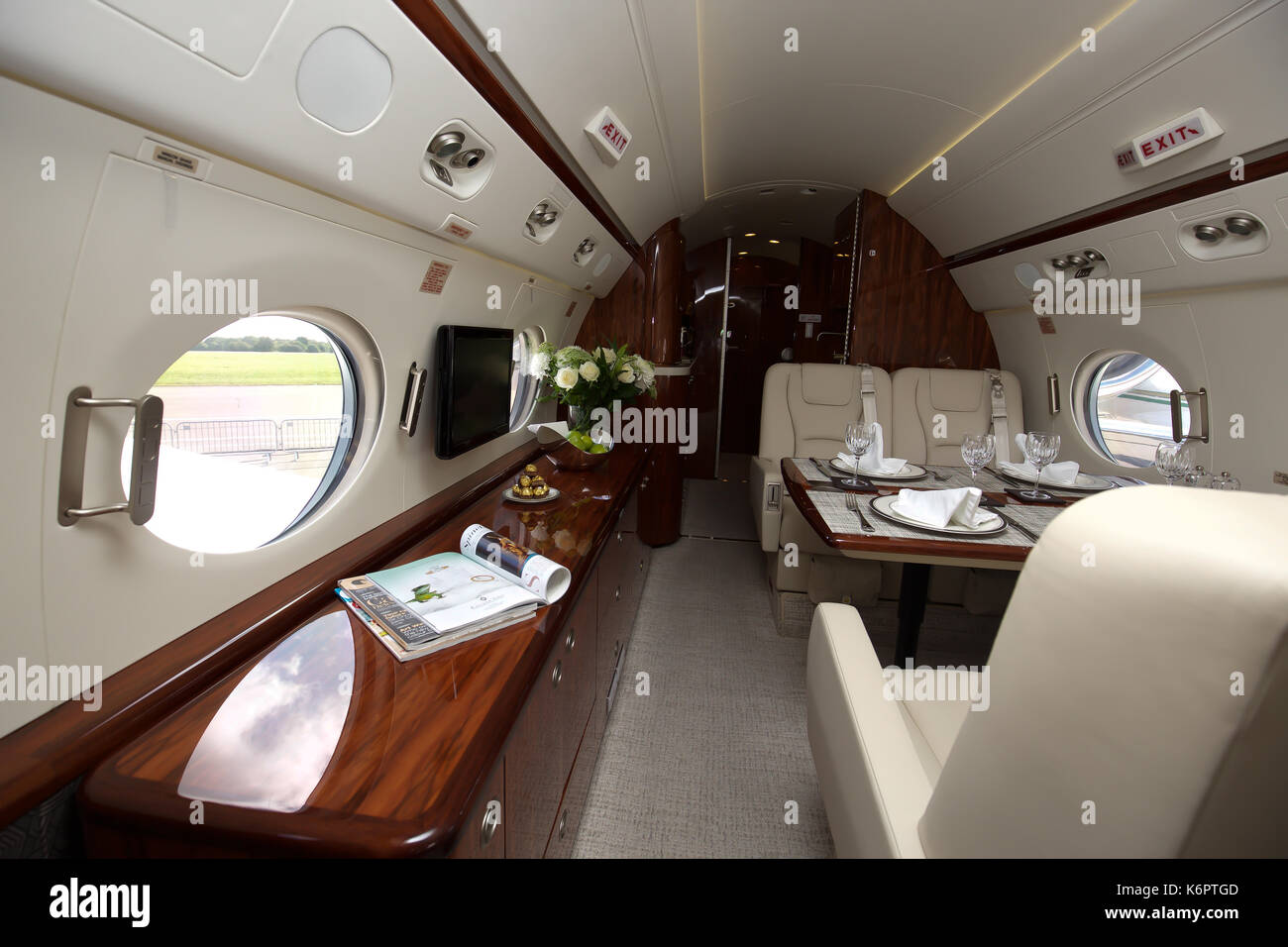 Presso la Air Charter Expo 2017 a Londra Biggin Hill Aeroporto Foto Stock