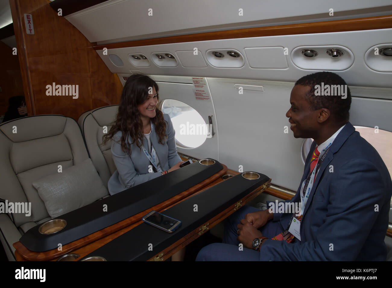 Presso la Air Charter Expo 2017 a Londra Biggin Hill Aeroporto Foto Stock