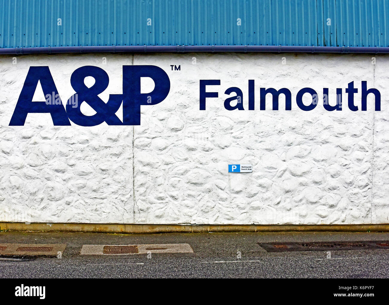 Falmouth cornwall Pendennis Shipyard a&p appledore Foto Stock