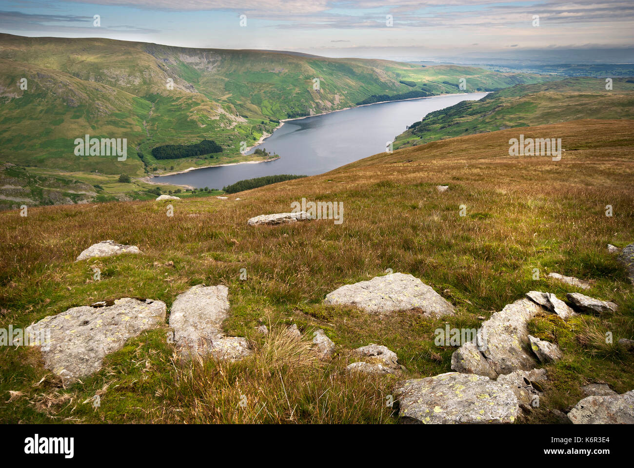 Scafell serbatoio visto dalla rupe artle Foto Stock