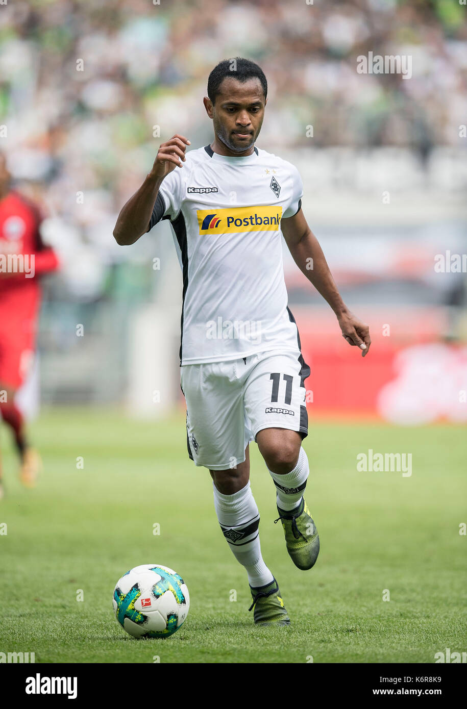 Raffael (mg) aktion. fussball 1. Bundesliga, 3. spieltag, borussia monchengladbach (mg) - eintracht Francoforte (f) 0:1, am 09.09.2017 in borussia monchengladbach/ Deutschland. | verwendung weltweit Foto Stock