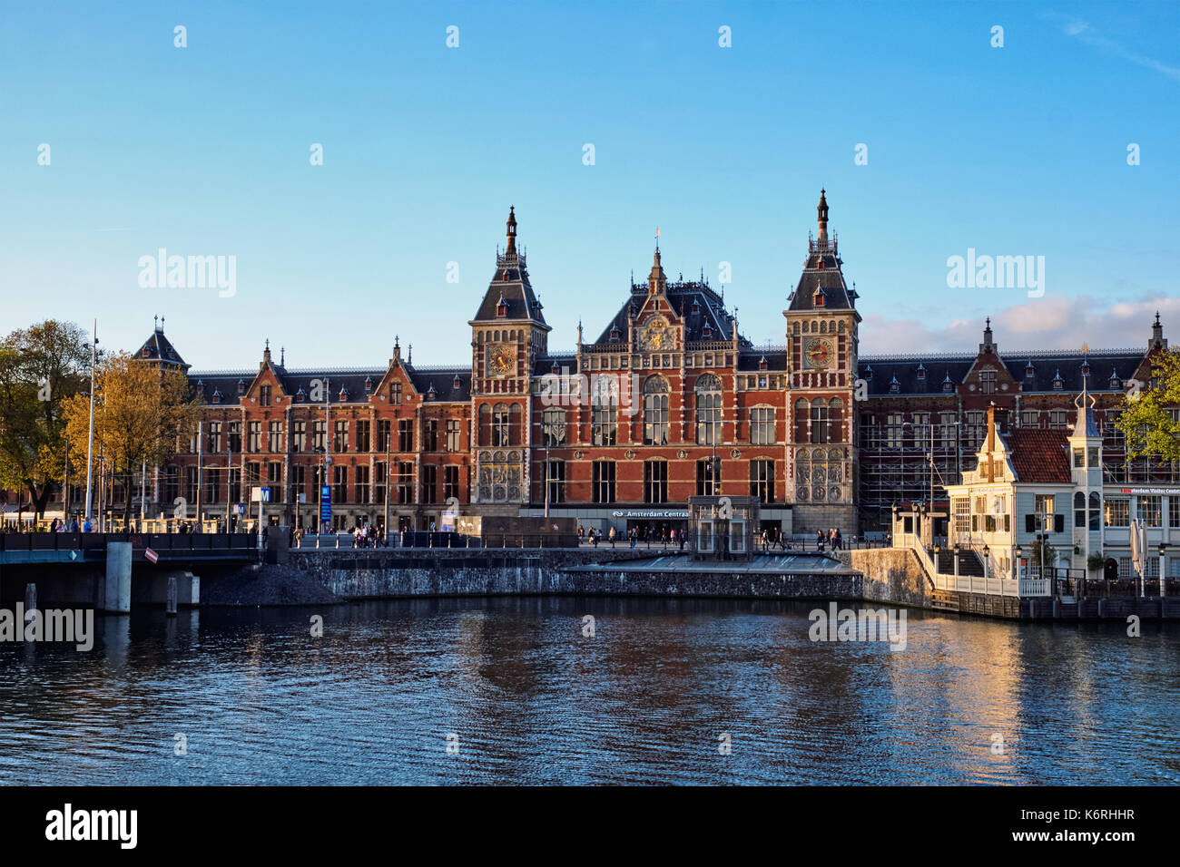 Amsterdam Centraal Station, Paesi Bassi Foto Stock