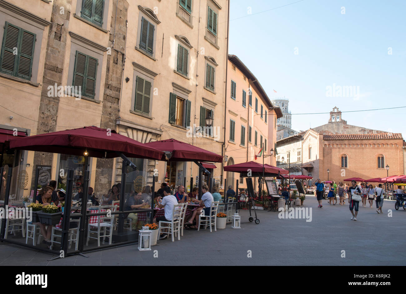 Via Santa Maria di Pisa Toscana Italia Europa UE Foto Stock