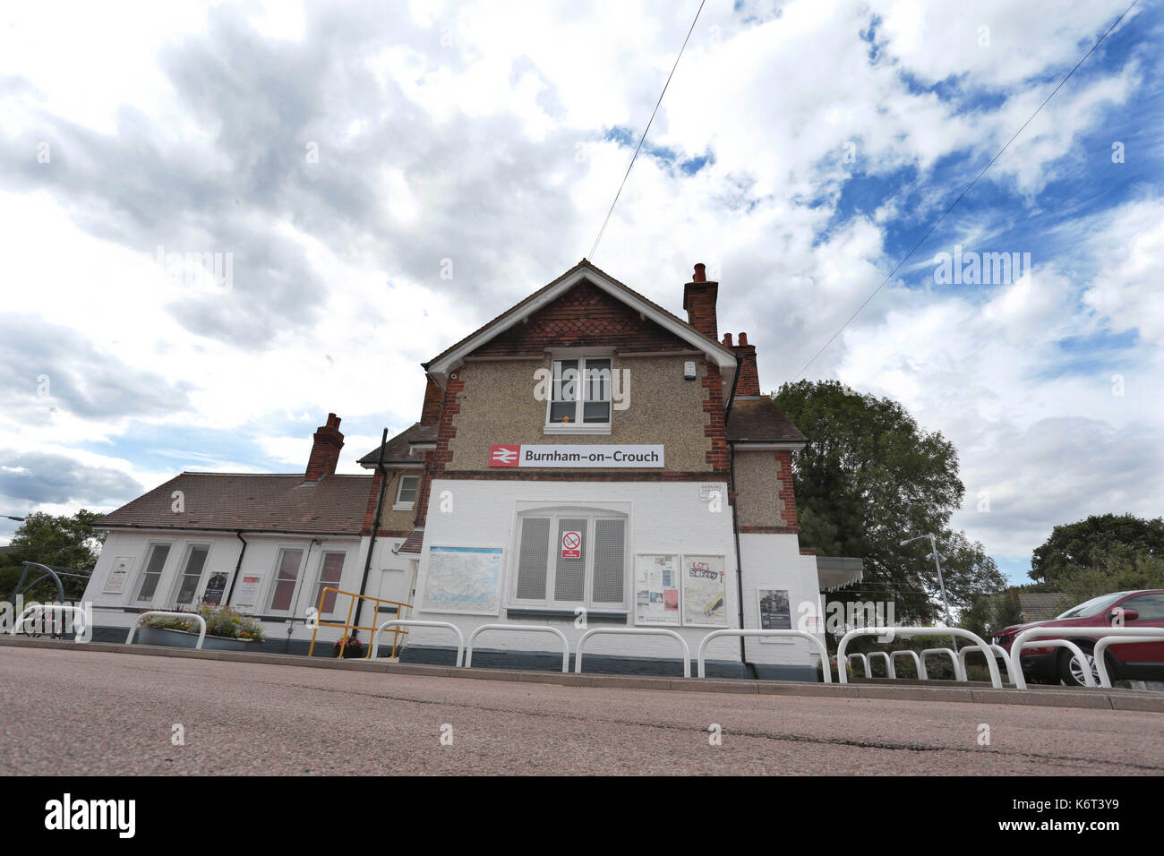 Maggiore Anglia treni Burnham on Crouch Station Foto Stock