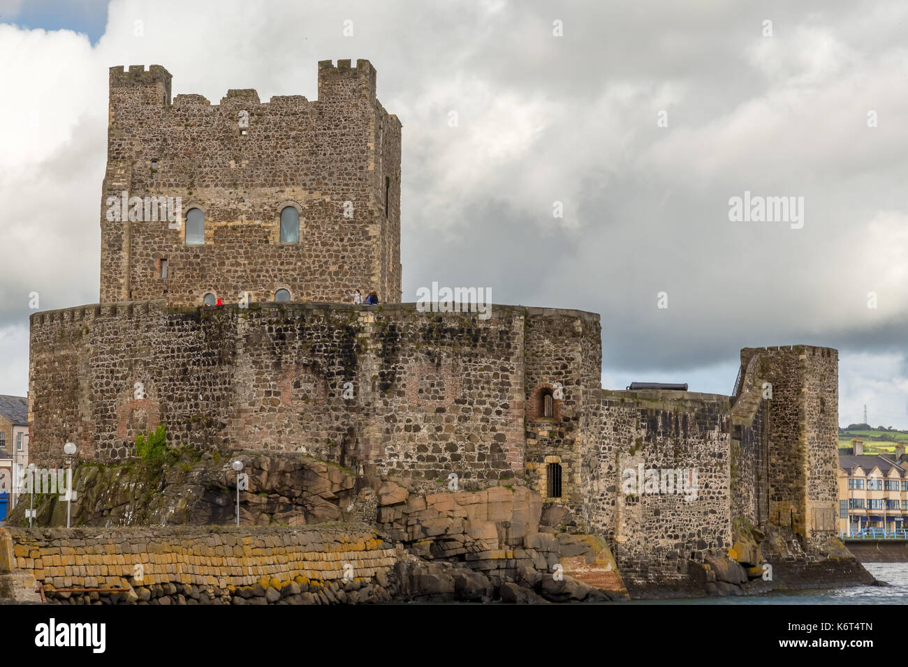 Castello di Carrickfergus, Norman castello irlandese in Irlanda del Nord. Foto Stock