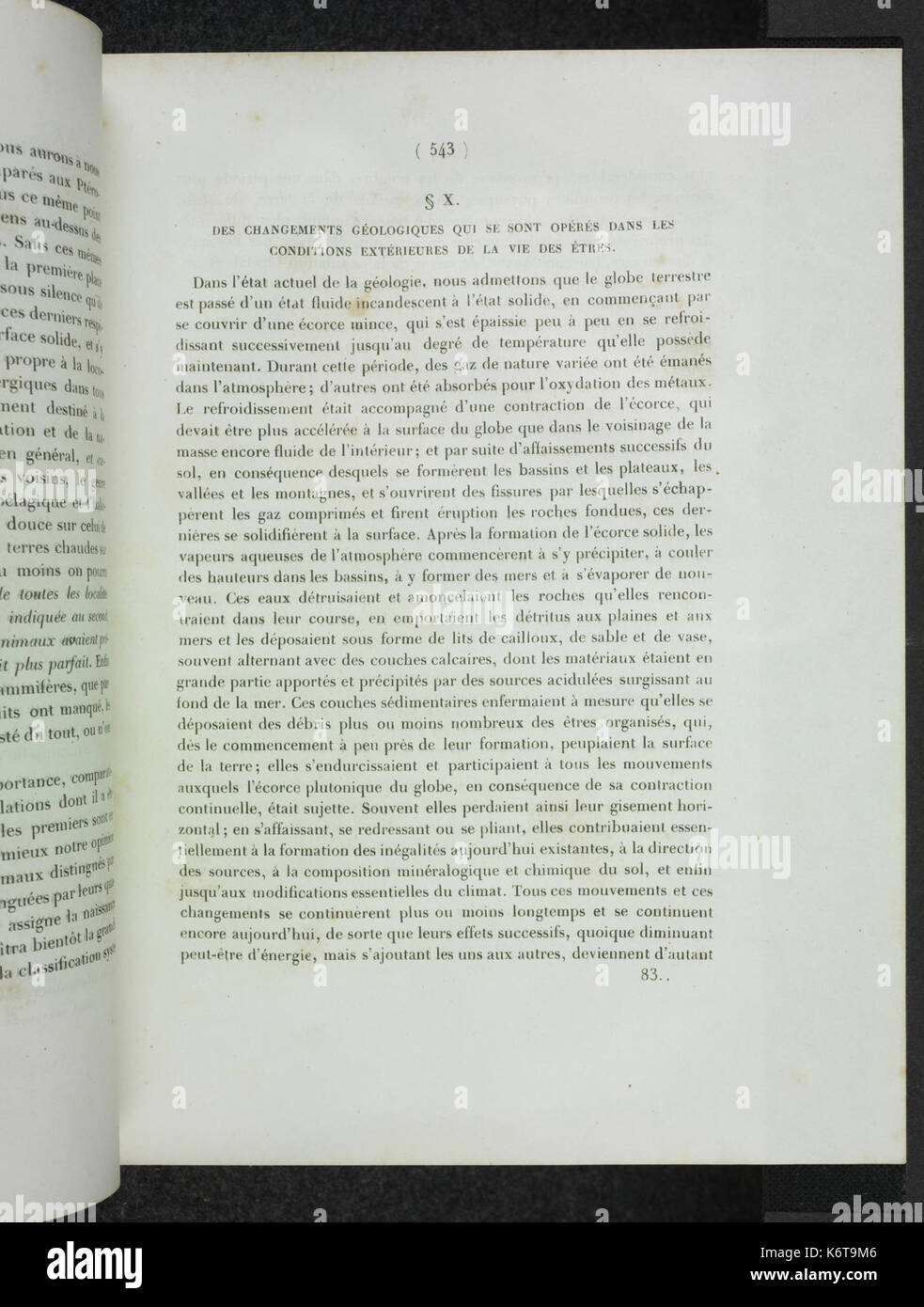 Essai d'une reponse a la questione de prix proposee en 1850 par l'Academie des sciences pour le Concours de 1853, et puis remise pour celui de 1856, savoir (pagina 543) BHL34597266 Foto Stock