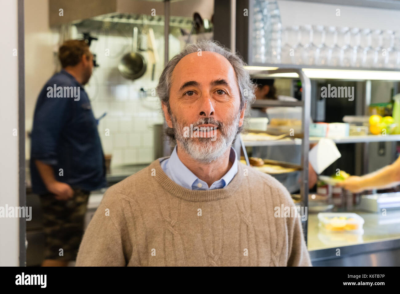 Lennart Lajboschitz, fondatore di Flying Tiger catena di vendita al dettaglio e creatore di Absalon comunità Casa, Copenhagen, Danimarca Foto Stock