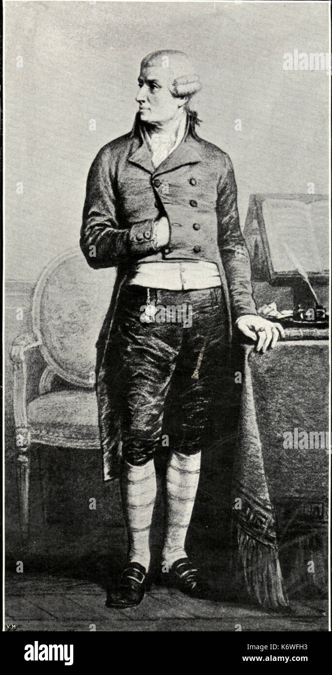 Franz Joseph Haydn da Hamman il compositore austriaco 1732-1809 Foto Stock