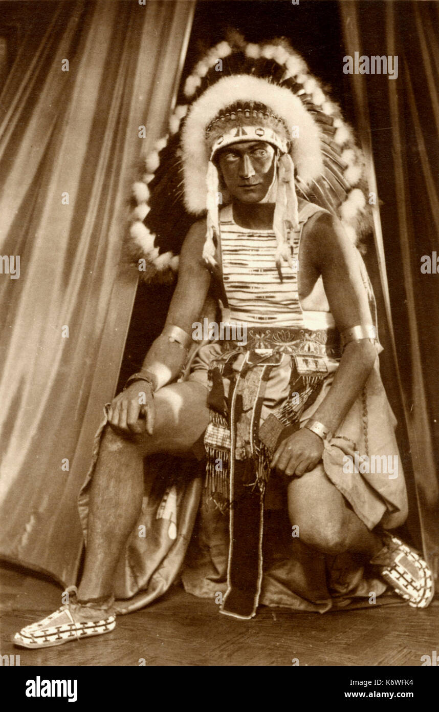COLERIDGE-TAYLOR - HIAWATHA Harold Williams come Hiawatha. Produzione di Londra il compositore britannico, 1875-1912 Foto Stock