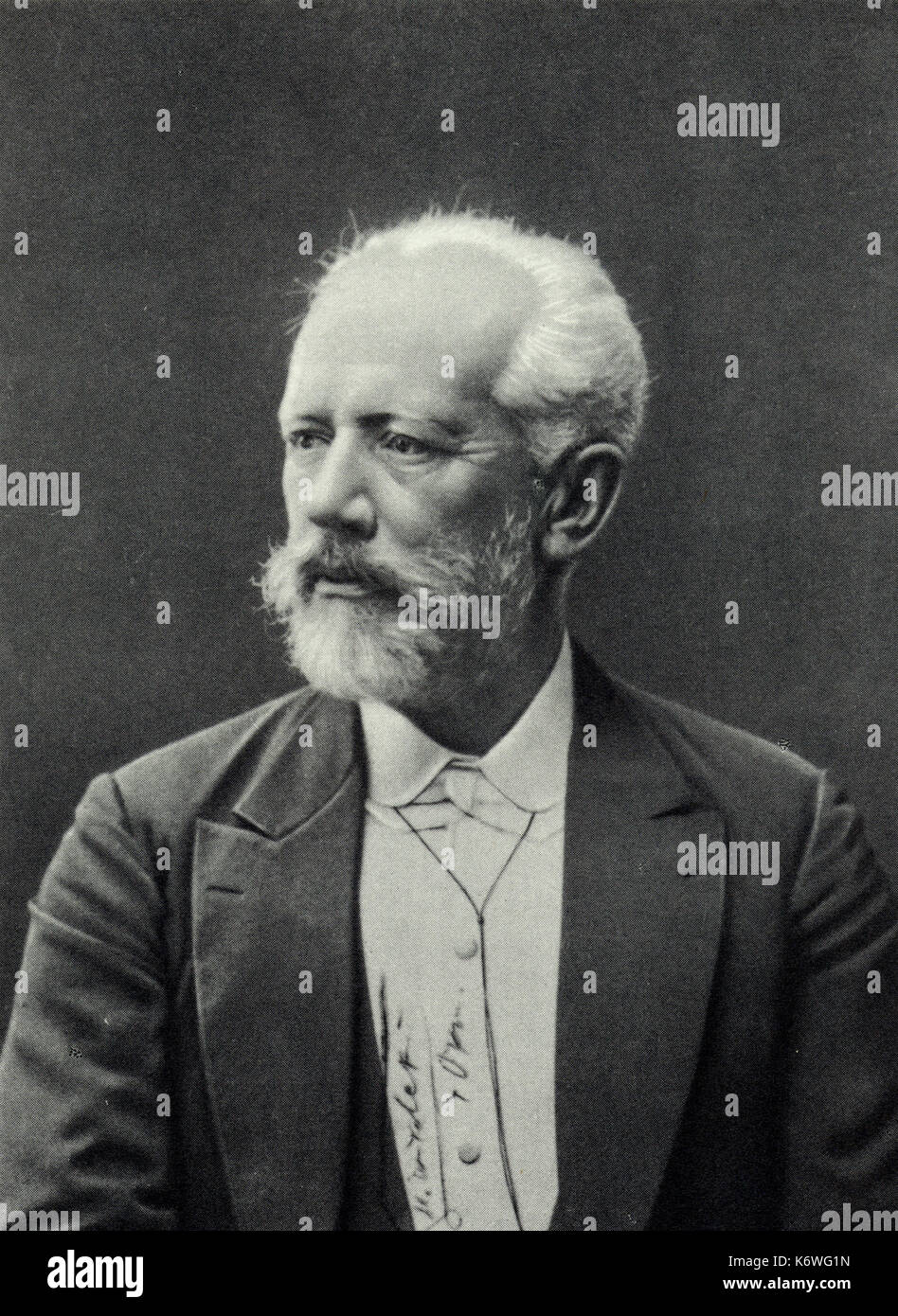 PyotrTchaikovsky nel 1893. Il compositore russo 1840-1893 Foto Stock