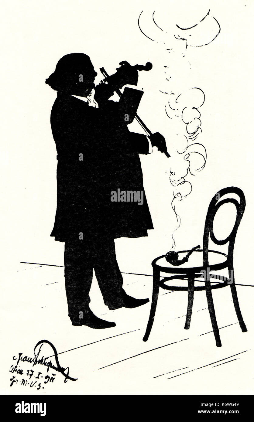 YSAYE, Eugene - caricatura violinista belga (1858-1931) Foto Stock