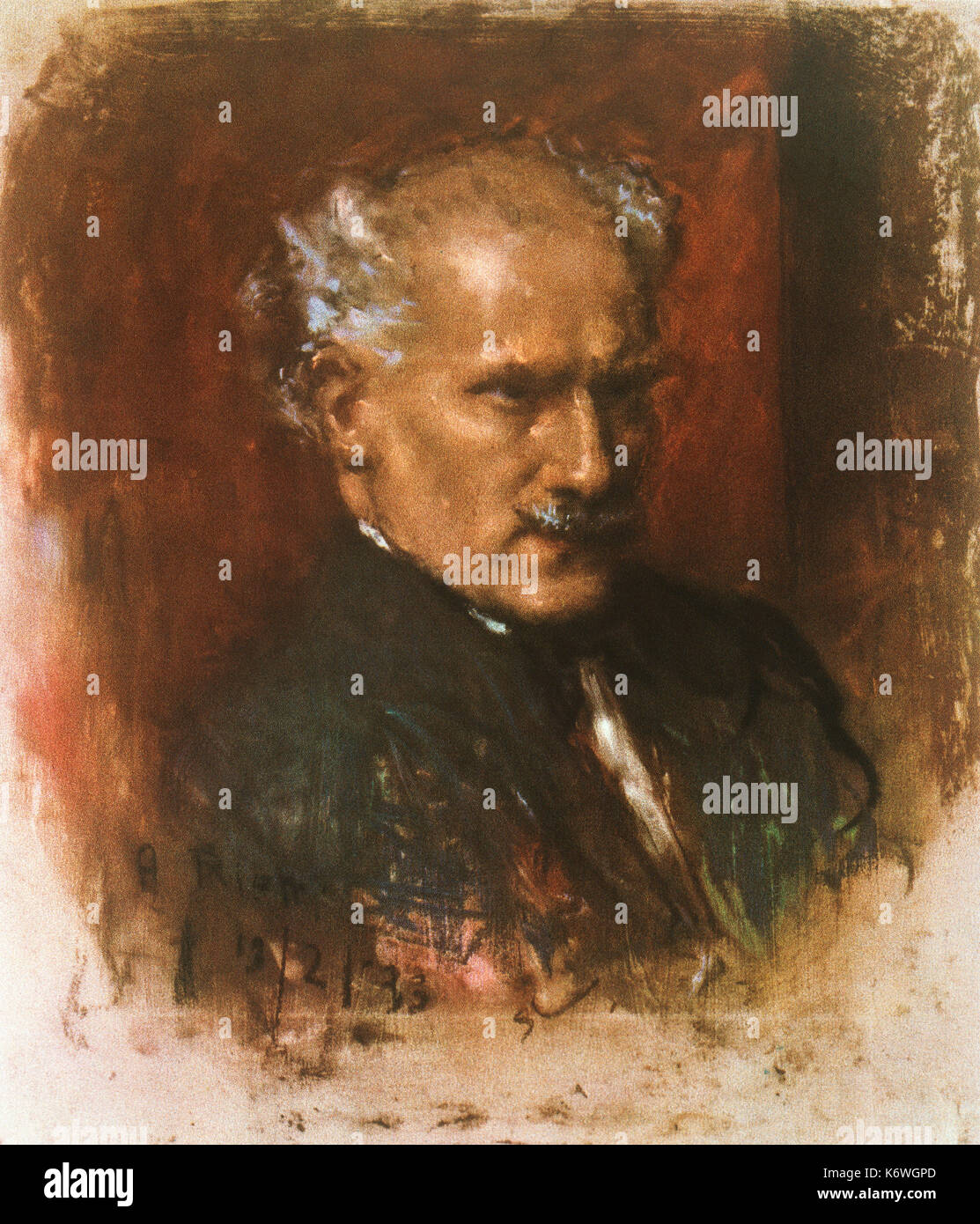 Arturo Toscanini - ritratto del compositore italiano nel 1933. Impossibile tracciare artista. A: 25 Marzo 1867 - 16 gennaio 1957. Foto Stock