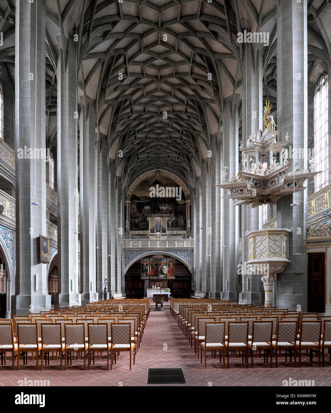 Chiesa Unser Lieben Frauen, Halle an der Saale, SASSONIA-ANHALT, Germania Foto Stock