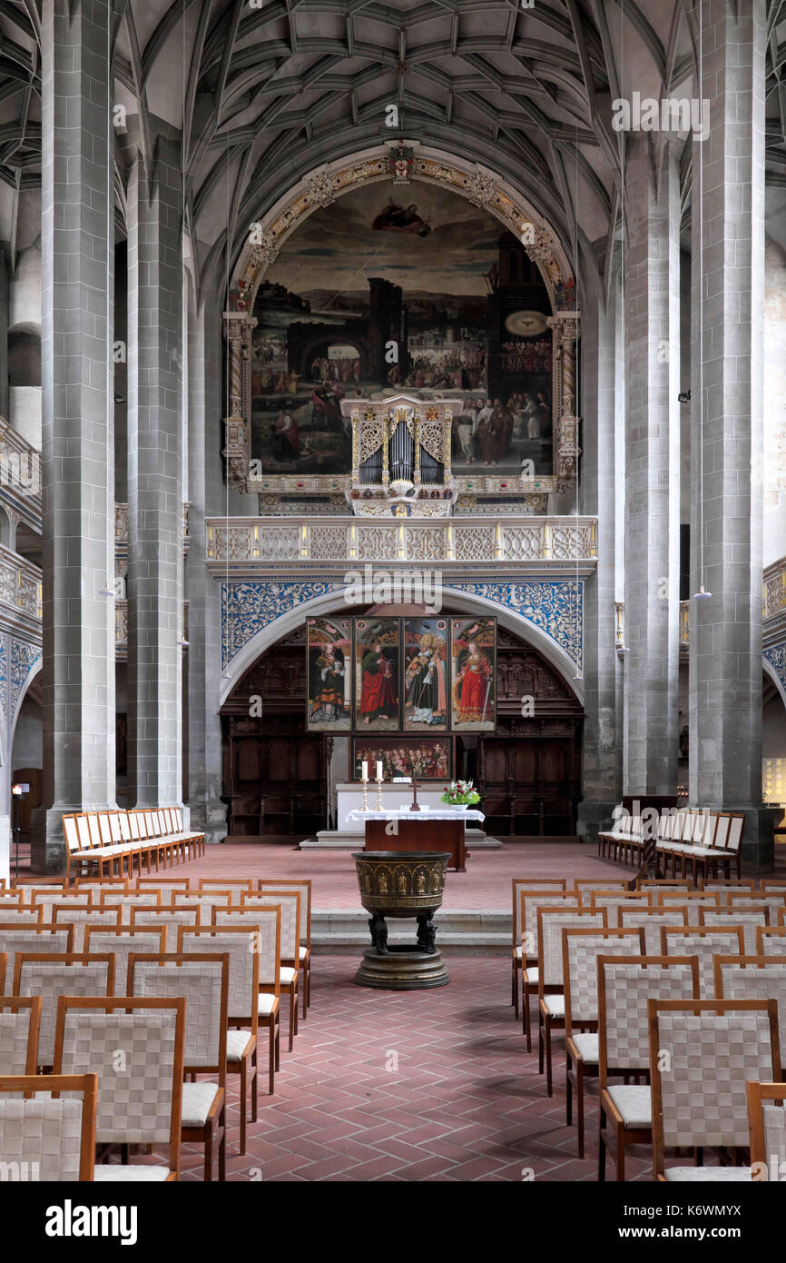 Chiesa Unser Lieben Frauen, Halle an der Saale, SASSONIA-ANHALT, Germania Foto Stock