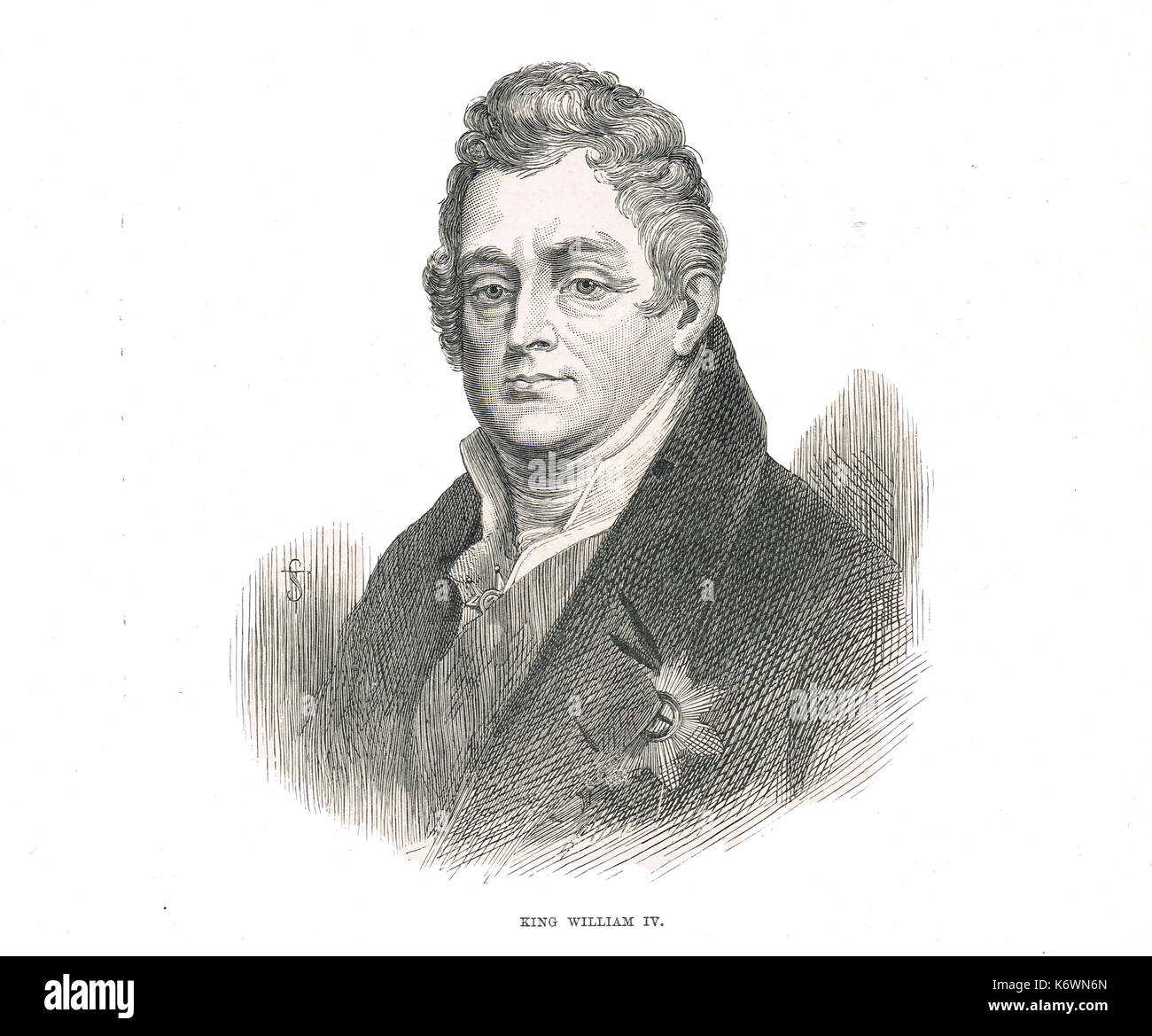 William IV Re del Regno Unito di Gran Bretagna e Irlanda, re di Hannover, 26 Giugno 1830 - 20 giugno 1837 Foto Stock