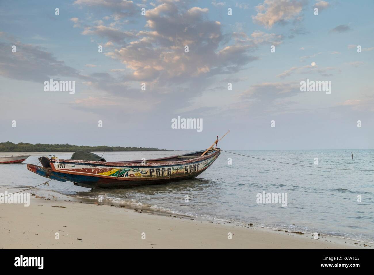 Guinee Bissau, arcipelago Bijagos elencati come si Riserva Biosfera dall'UNESCO, Imbone island, il parco nazionale di Orango Foto Stock