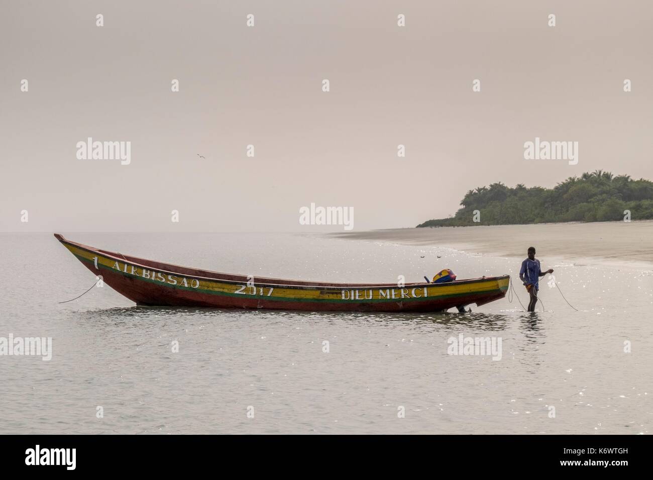 Guinee Bissau, arcipelago Bijagos elencati come si Riserva Biosfera dall'UNESCO, Imbone island, il parco nazionale di Orango, Foto Stock