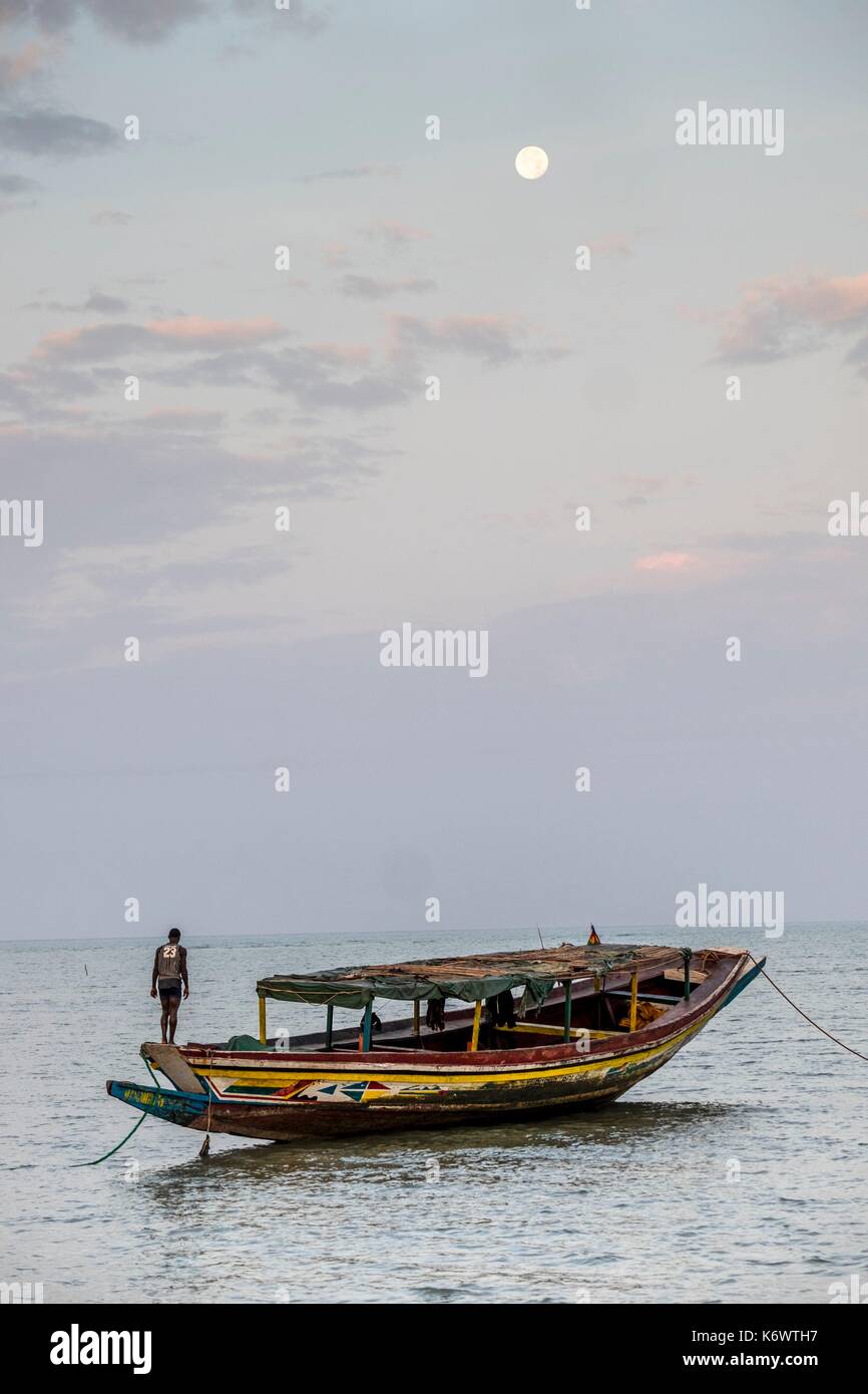 Guinee Bissau, arcipelago Bijagos elencati come si Riserva Biosfera dall'UNESCO, Imbone island, il parco nazionale di Orango Foto Stock
