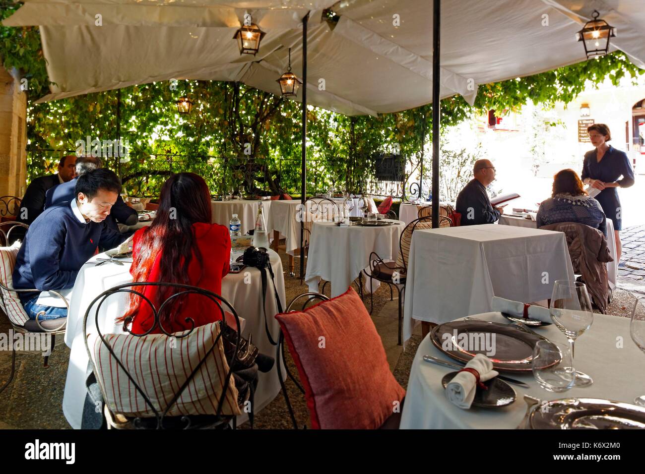 Francia, Gironde, Saint Emilion, area elencati come patrimonio mondiale dall'UNESCO, l'hotel ristorante Il Logis de la Cadene Foto Stock