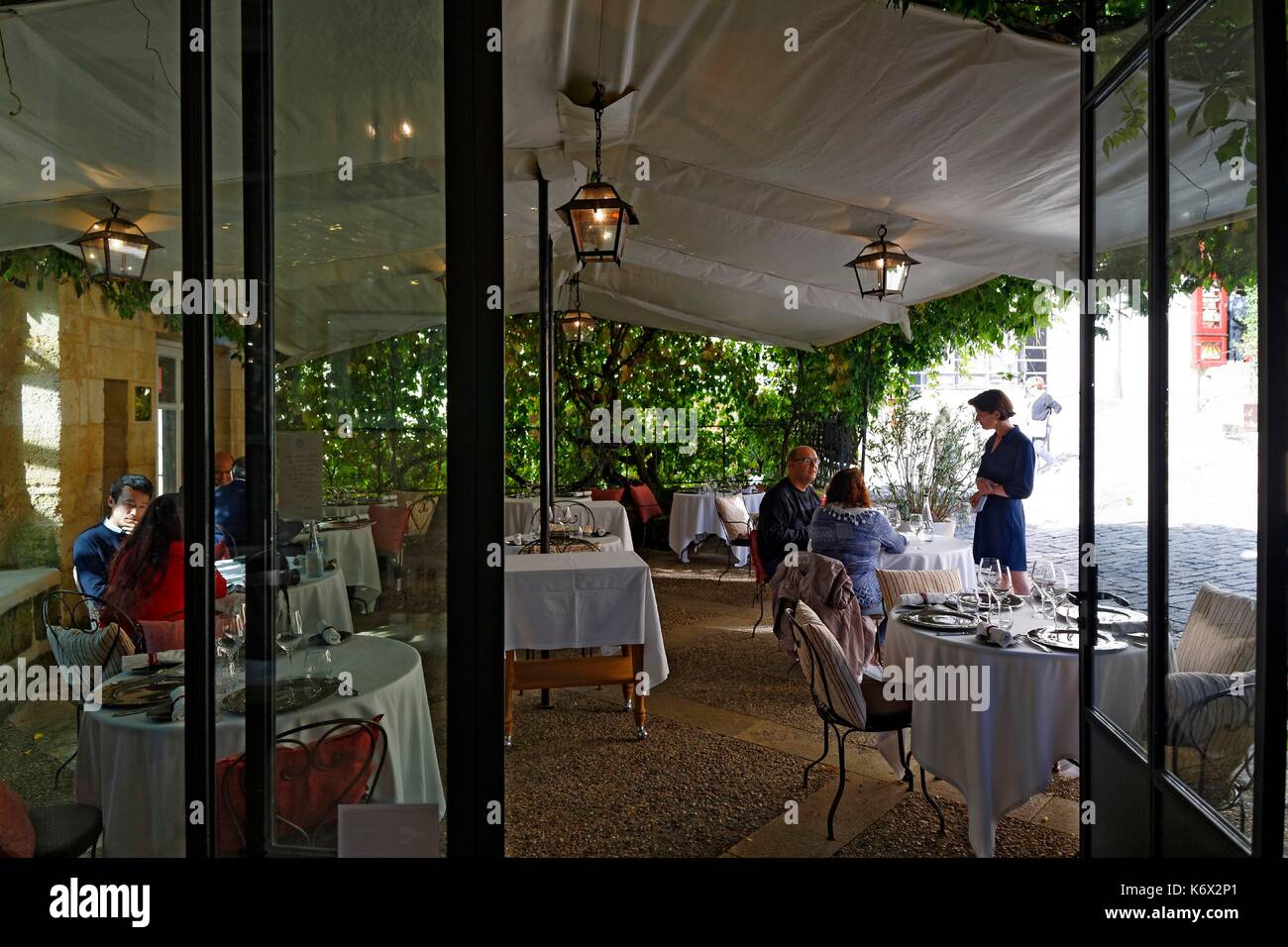 Francia, Gironde, Saint Emilion, area elencati come patrimonio mondiale dall'UNESCO, l'hotel ristorante Il Logis de la Cadene Foto Stock