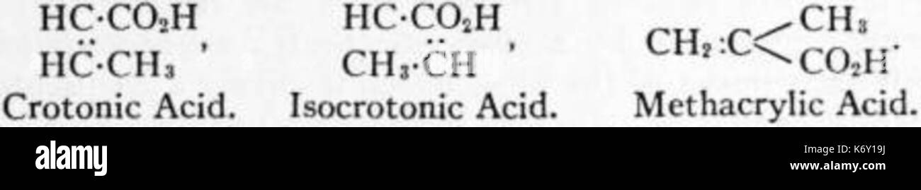 EB1911 acido crotonico Foto Stock