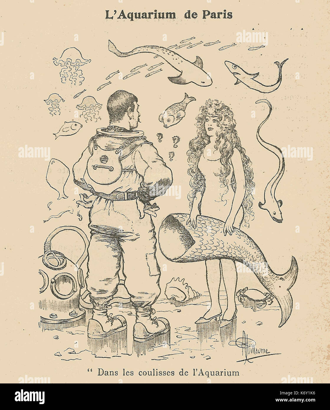 Expo 1900 attrazione l'Aquarium de Paris 1b Foto Stock