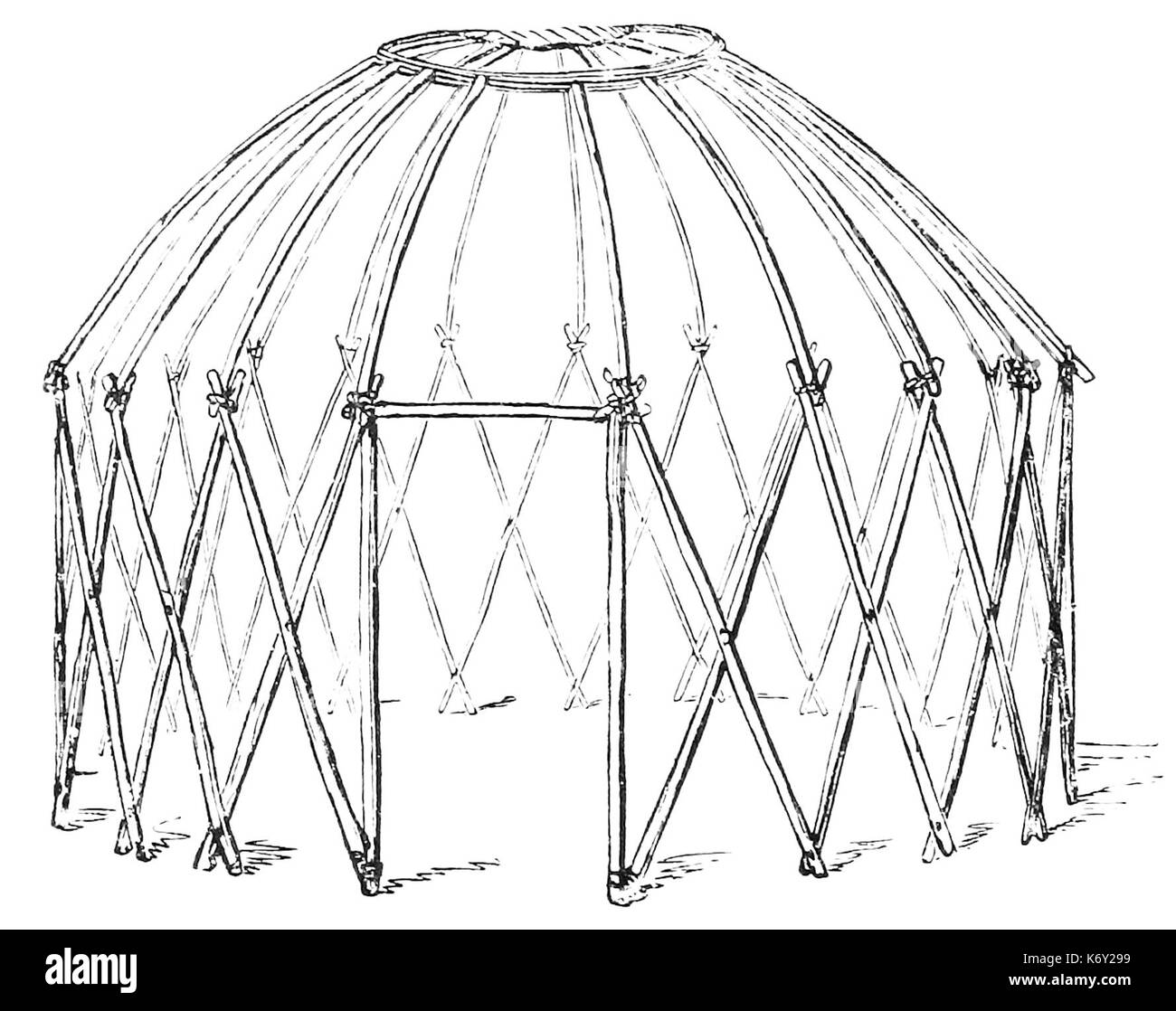 Quadro di TURCOMAN TENDA Foto Stock