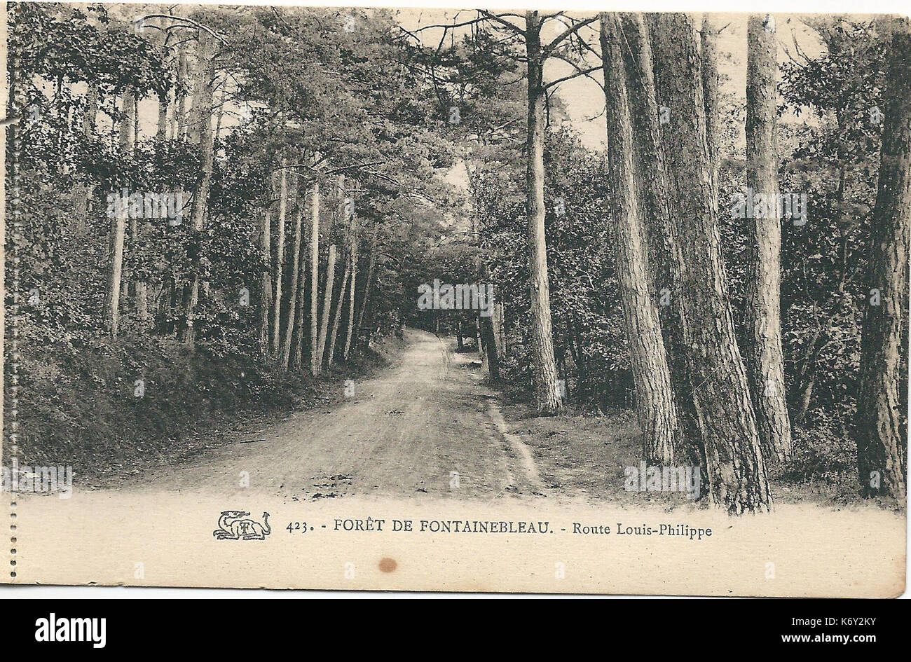 Fontainebleau FR 75 CPA 1912 La Salamandre a23 Foto Stock