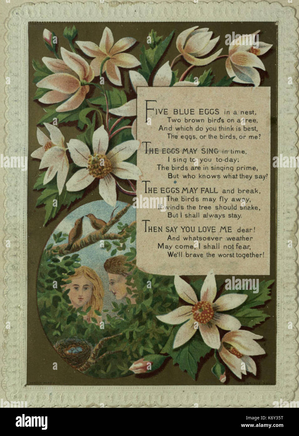 Floreali KateGreenaway vignette Foto Stock