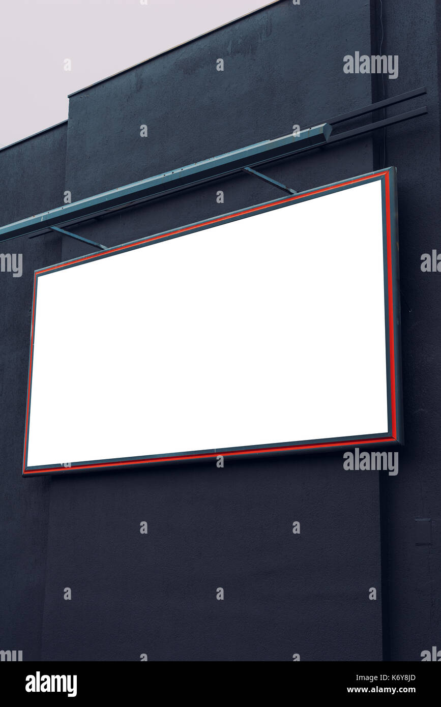 Vuoto città pubblicità Affissioni poster spazio copia su edificio urbano per il graphic design mock up Foto Stock
