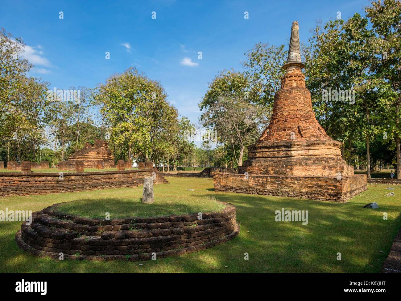 Thailandia, Kamphaeng Phet provincia, Kamphaeng Phet, Parco Storico elencati come patrimonio mondiale dall' UNESCO, Wat Phra That Foto Stock