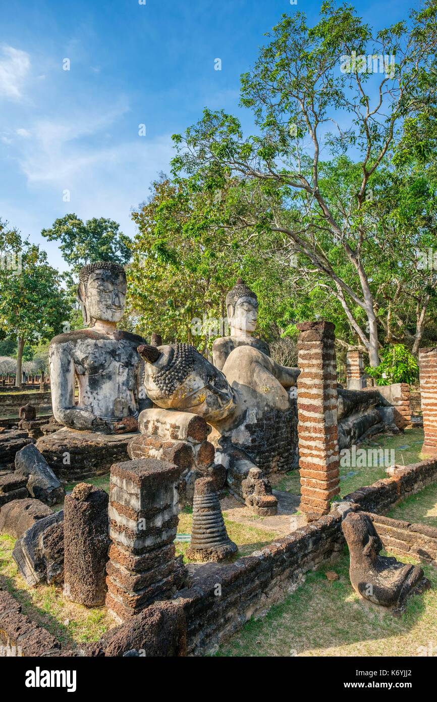 Thailandia, Kamphaeng Phet provincia, Kamphaeng Phet, Parco Storico elencati come patrimonio mondiale dall UNESCO, il Wat Phra Kaeo Foto Stock