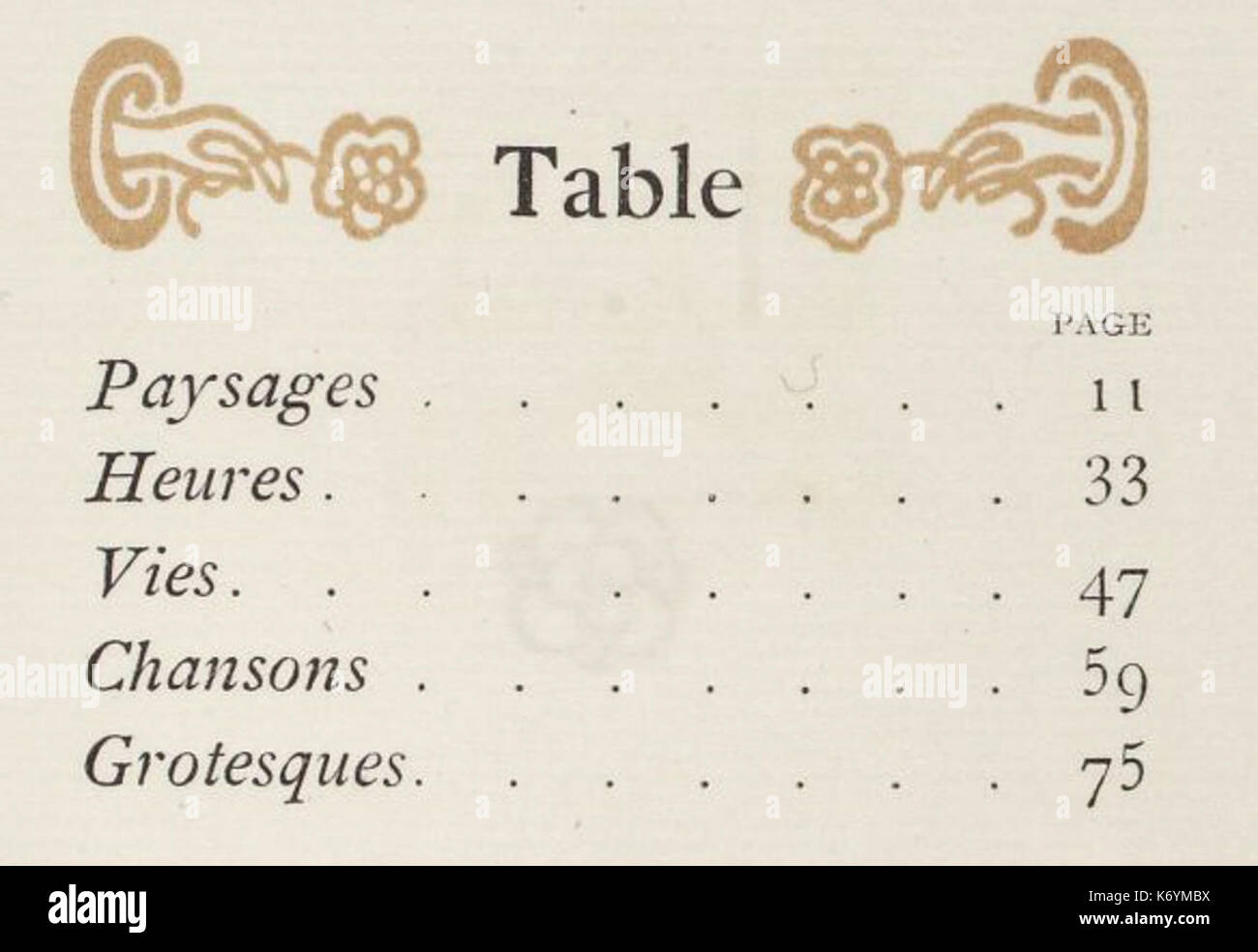 Enluminures Elskamp p. 97 Foto Stock