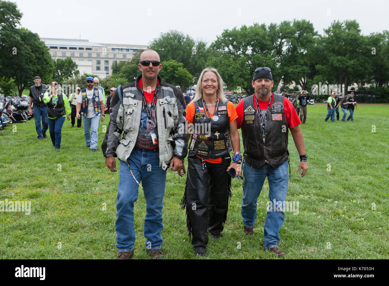 Maggio 27, 2017, Washington DC: migliaia di veterani di noi su motocicli riuniti a Washington in preparazione per il trentesimo anniversario del Rolling Thunder Foto Stock