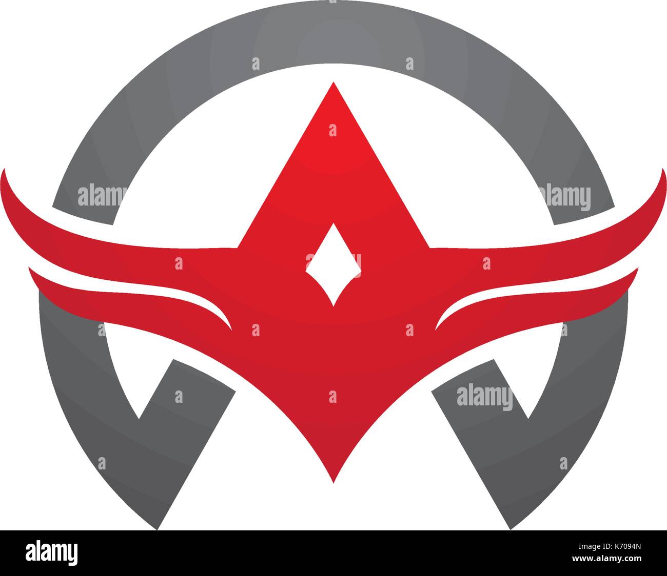 Falcon eagle Modello icona illustrazione design Illustrazione Vettoriale