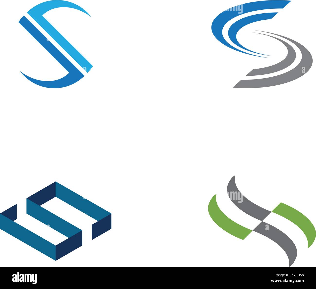 Business corporate lettera S logo design vector Illustrazione Vettoriale