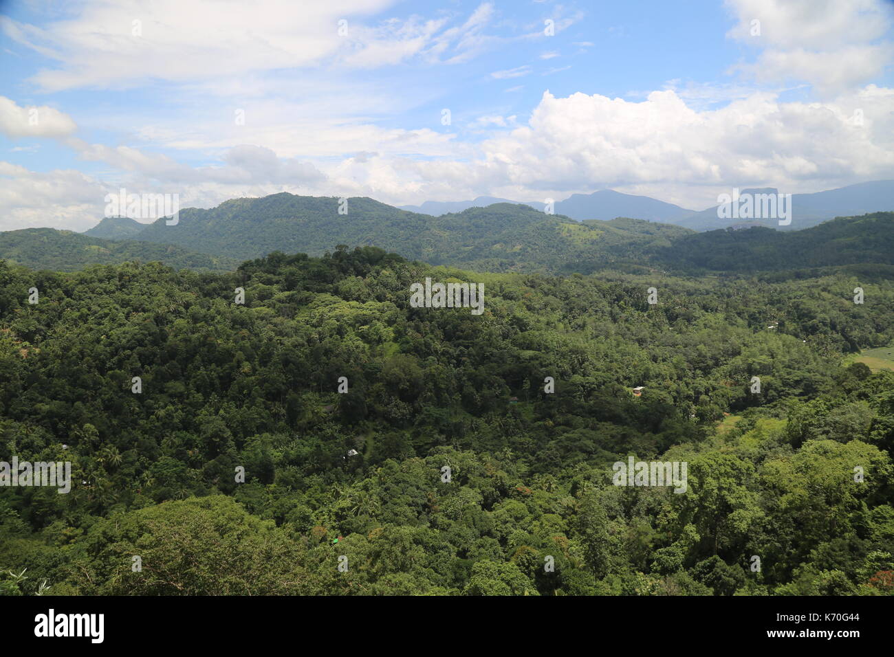 Vista della Bibbia Rock, Sri Lanka, Asia Foto Stock