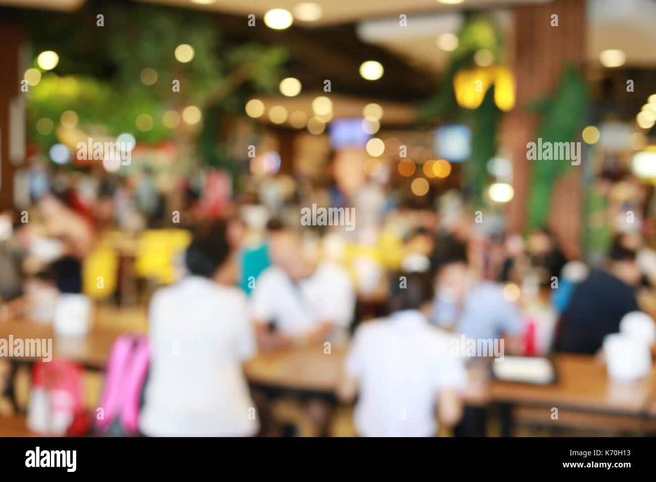Abstract blur sullo sfondo di ristoranti cafe per la progettazione di sfondo per la presentazione o la promozione delle imprese. Foto Stock