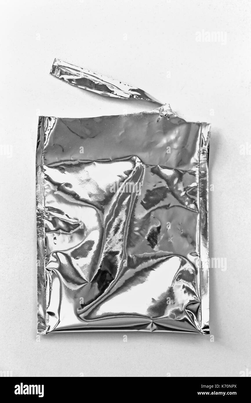 Aprire utilizzato anti statico bag per la protezione della tecnologia elettronica Foto Stock