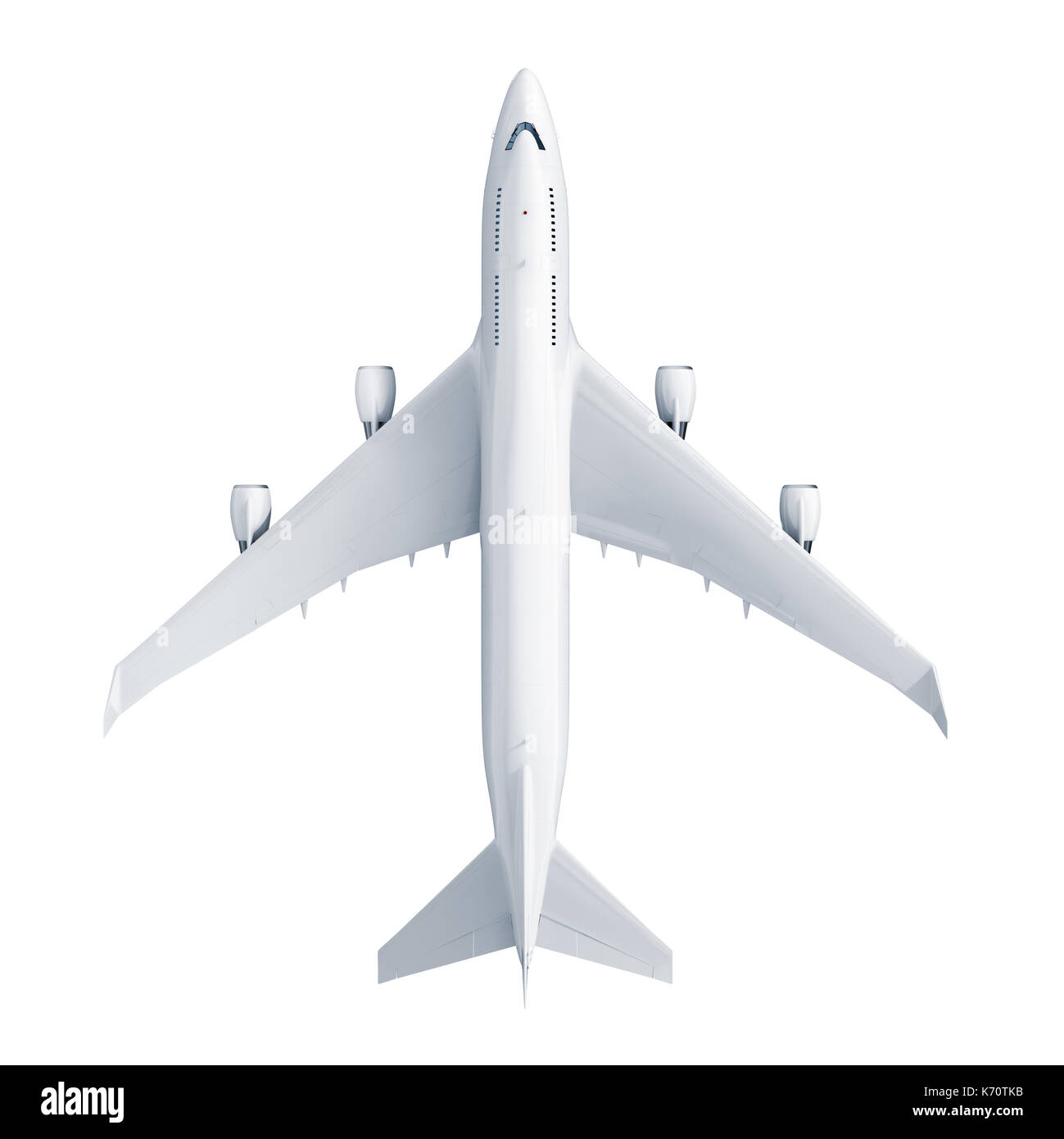 Aeroplano isolati su sfondo bianco Foto Stock