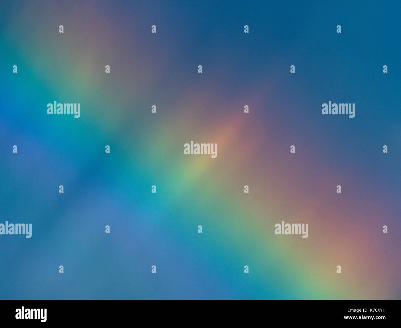 Rainbow e cielo tempestoso walcott norfolk Foto Stock