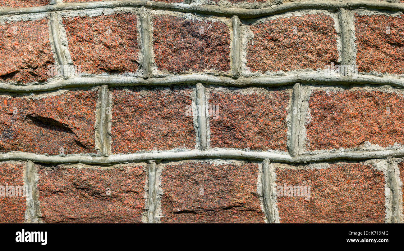 Vecchio muro di pietra. Foto Stock
