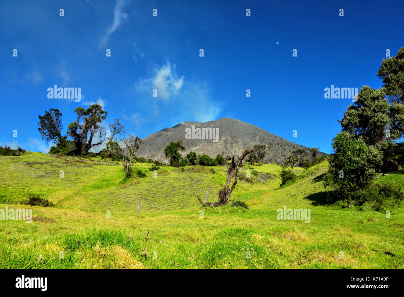 Turrialba vulcano attivo Costa Rica Foto Stock