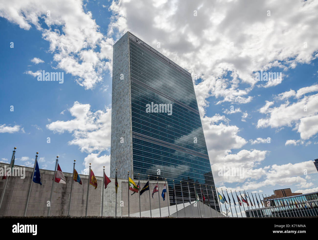 La sede delle Nazioni unite a Manhattan, New York City Foto Stock